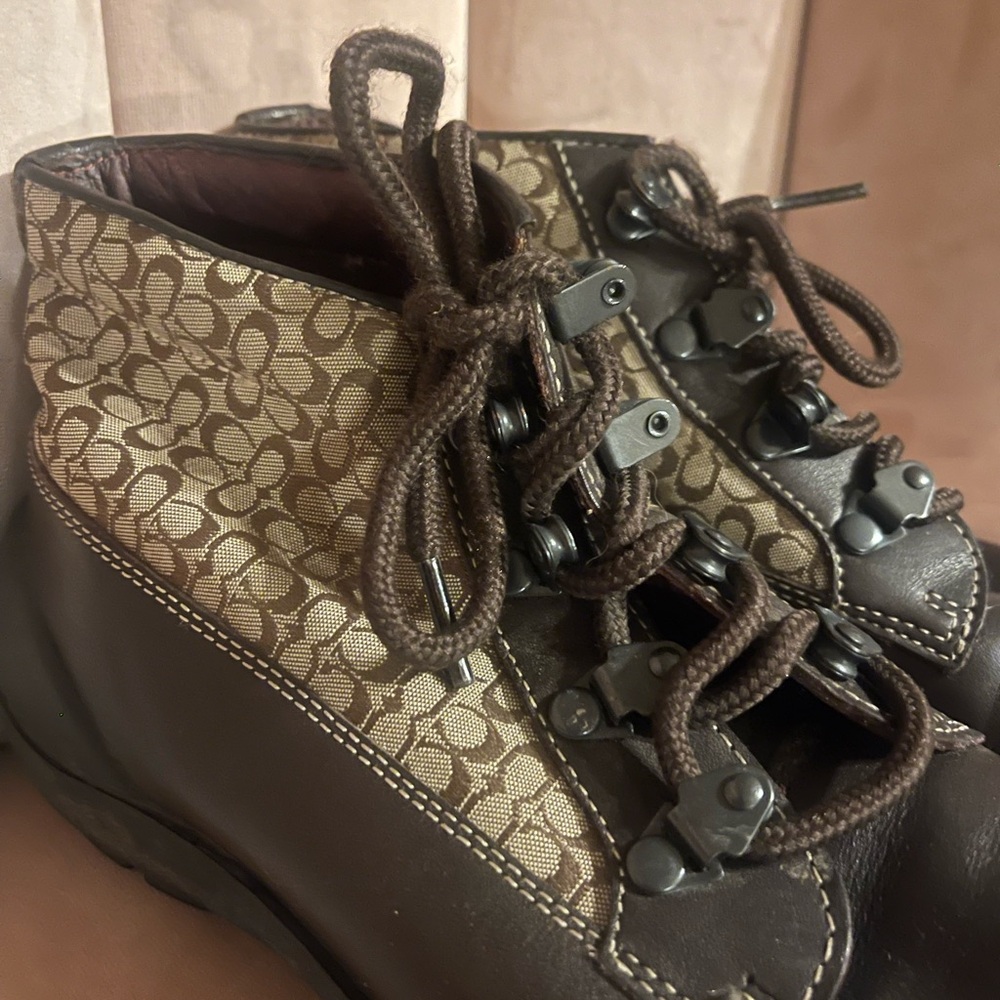 Coach Brown and Black Chukka Boots - Picture 7 of 10